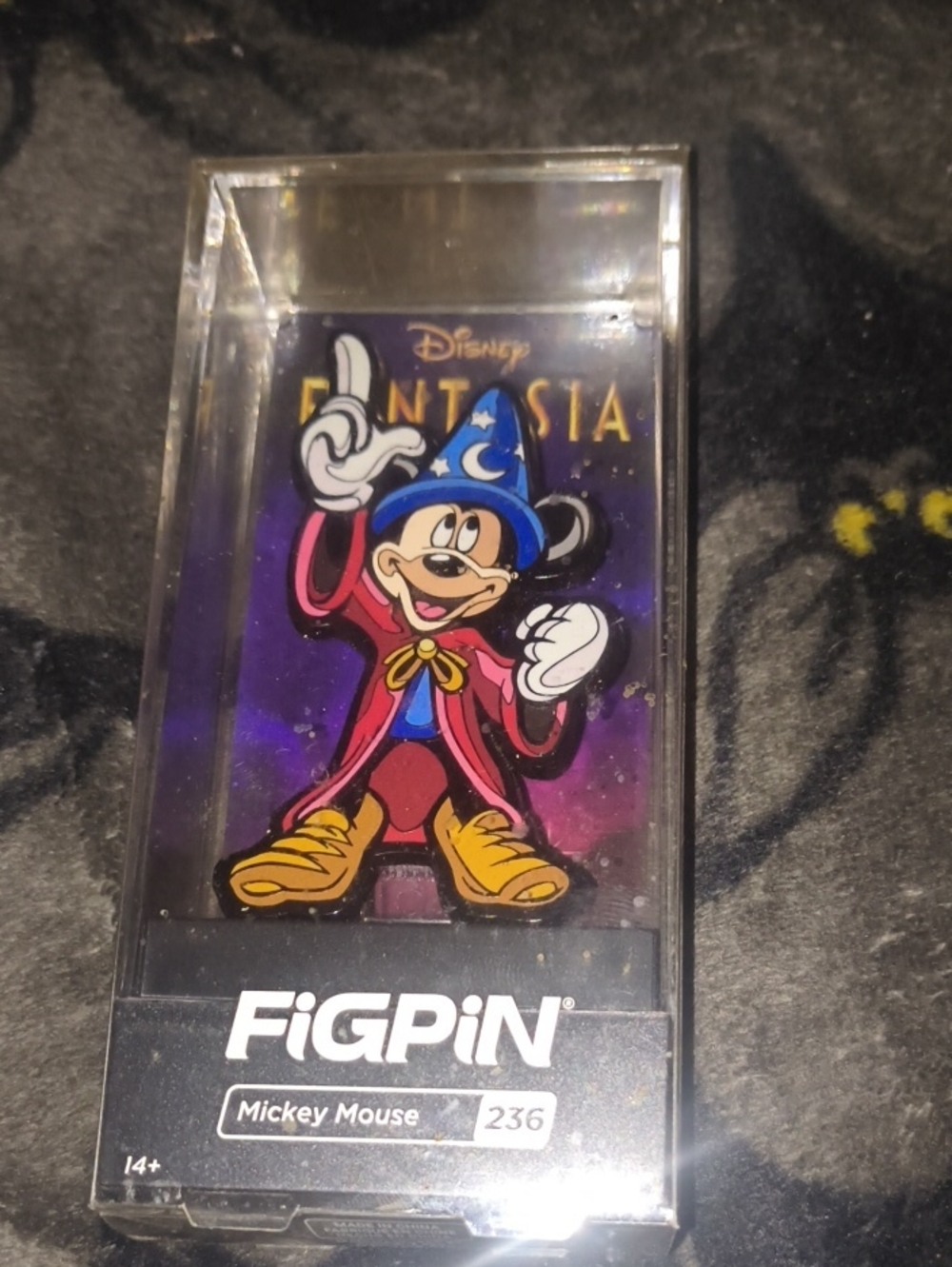 FiGPiN Disney Fantasia Mickey Mouse Enamel Pin - Blue, Red, Yellow